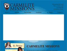 Tablet Screenshot of carmelitemissions.org